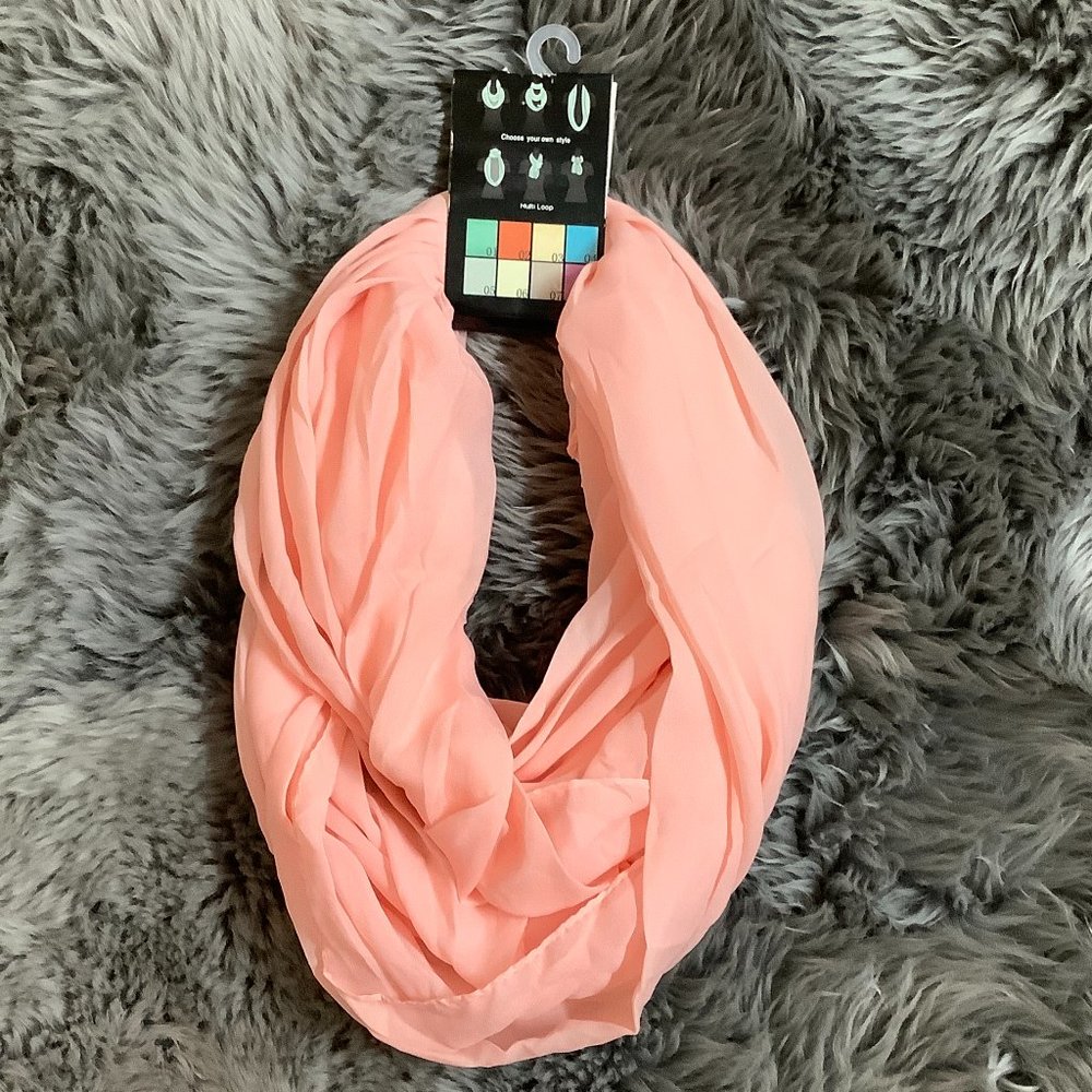 Grand Women's Infinity Scarf | Light Pink | Fashion Accessory | One size NEW